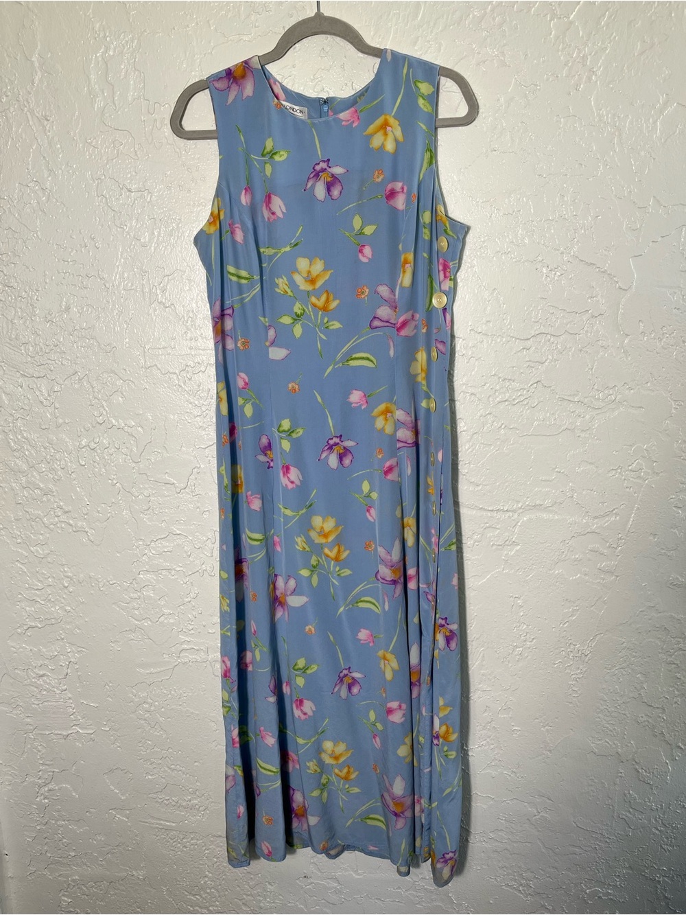 Maggy London Silk Floral Midi Dress Size 14